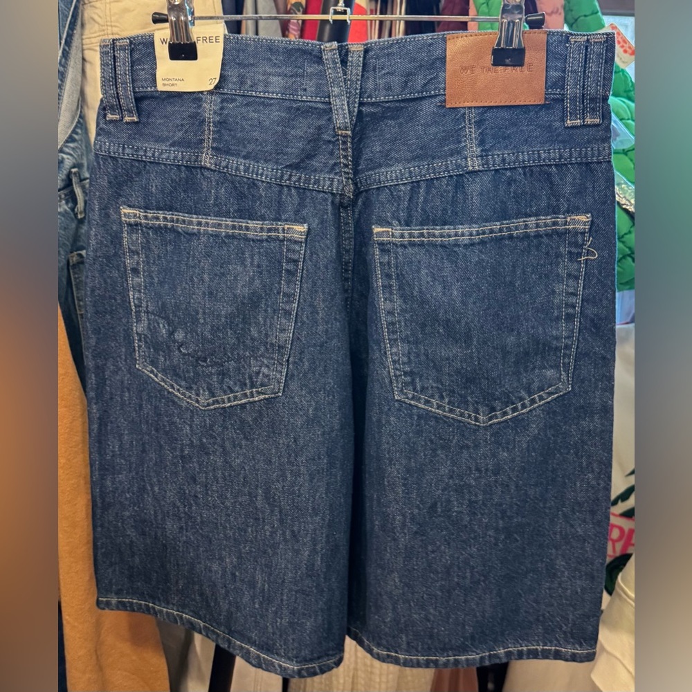 NWT Free People We The Free Montana Shorts dark rinse denim blue 25, 27, 29, 31 - Picture 10 of 14